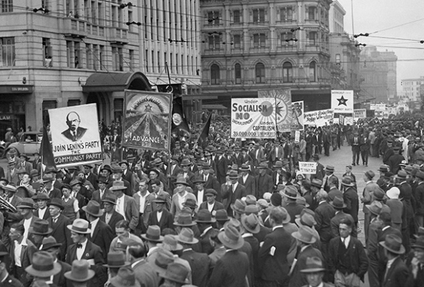 Демонстрация против безработицы в Сиднее (Австралия), 1931 год