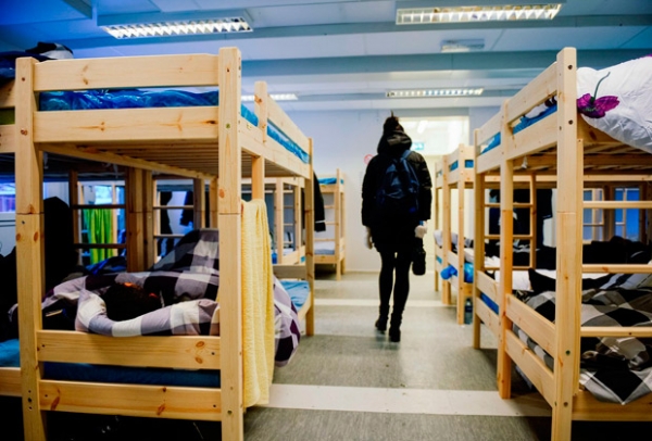 Центр по приему беженцев в норвежском городе Киркенес