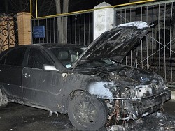 В Одессе сожгли автомобиль священника УПЦ МП