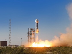 Опубликовано видео старта и успешной посадки ракеты Blue Origin