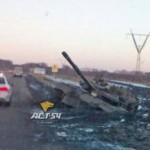 В грязи под Новосибирском намертво увяз танк