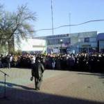 Под Херсоном протестуют против блокадников Крыма