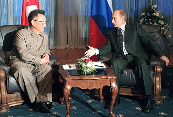Владимир Путин и Ким Чен Ир
