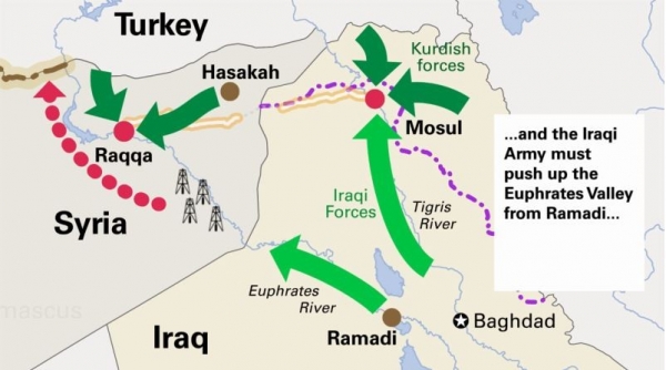  План американского наступления подразумевает взятие Мосула, выход к сирийской границе и продвижение к столице ИГ в городе Ракка. 799479_900.jpg 
