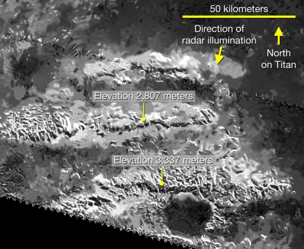 Гора на Титане