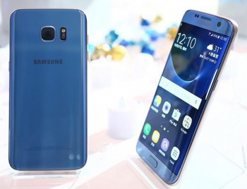 Как выглядит Samsung Galaxy S7 Edge в синем цвете корпуса?
