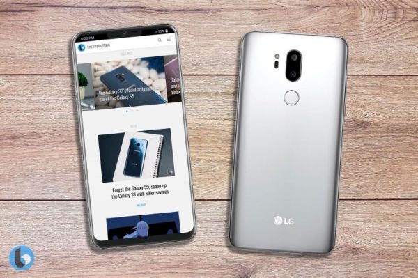 Выложен официальный рендер флагмана LG G7 ThinQ