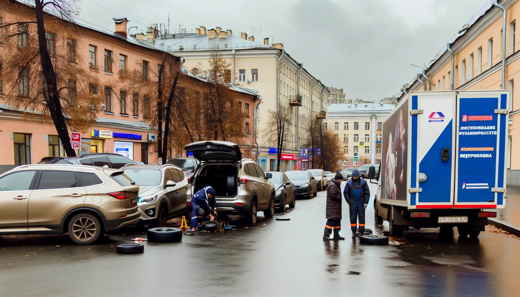 Резкое Похолодание в Москве: Водители Массово Обращаются к Выездному Шиномонтажу